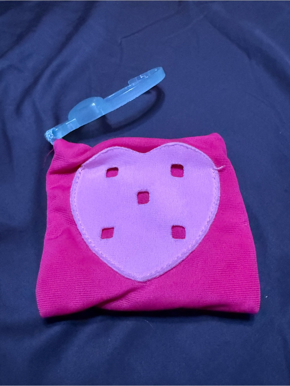 Vintage LEGO Clikits Pink Heart Pouch Purse 2004